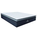 Colchão Casal Queen Molas Ensacadas Pillow Top Maximus 158x198x28cm Cinza/Branco Gazin – Suporta até 120Kg por Pessoa