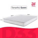 Colchão Queen Espuma D33 A Vácuo Ortopédica Certificada 158x198x17cm – bf Colchões - Imagem 2