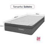 Colchão Solteiro Espuma D45 Extra Firme Ortopédico Antialérgico Certificado 78x188x24cm – bf Colchões - Imagem 2