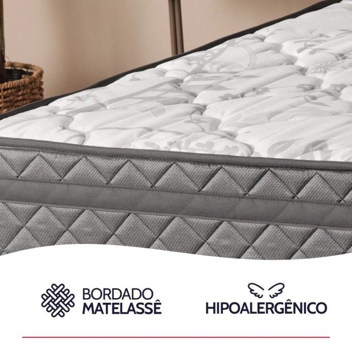 Colchão Solteiro Espuma D45 Extra Firme Ortopédico Antialérgico Certificado 78x188x24cm – bf Colchões - Imagem 3