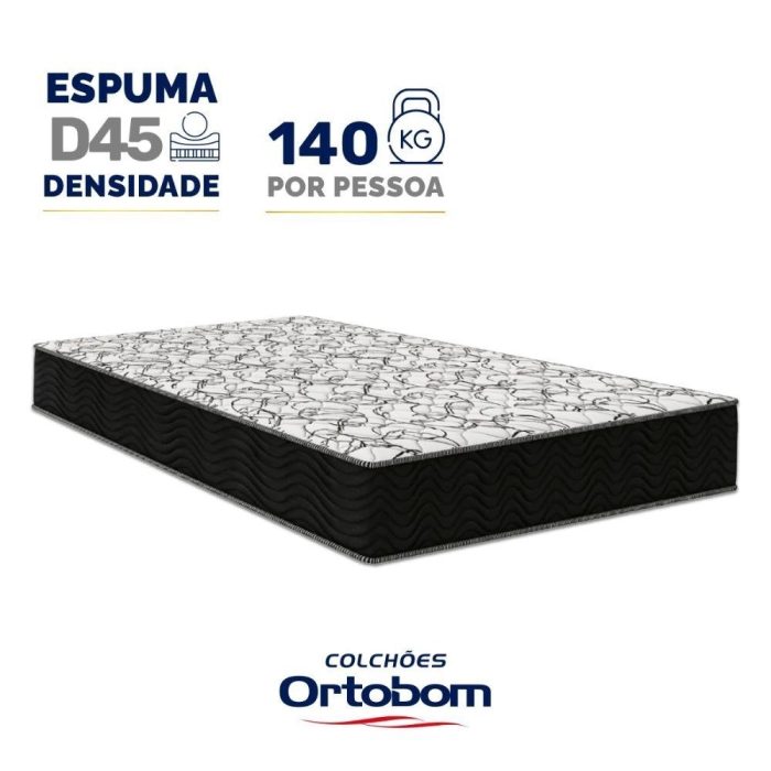 Colchão de Espuma D45 Ortobom Airtech 150 D45 Solteiro 88cm - Imagem 2