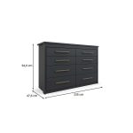Cômoda Elegance 8 gv Preta - Imagem 2