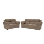 Conjunto Sofá Windsor Velut Bege 3 e 2 Lugares 2,04m e 1,59m – King House - Imagem 2