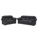 Conjunto Sofá Windsor Velut Cinza 3 e 2 Lugares 2,04m e 1,59m – King House - Imagem 2