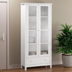 Cristaleira 2 Portas 1 Gaveta Ditália E-954 Branco - Imagem 2