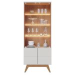 Cristaleira Noronha Off White Matte Freijó – Colibri