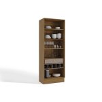 Cristaleira Sala Jantar Botanic M628 c 2 Portas de Vidro e 1 Gaveta 50cm NogueiraFendi – Kappesberg - Imagem 3