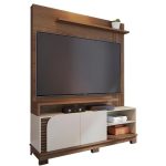 Estante Home Para Tv 65 Polegadas Jurere Amendoa Off White Matte Clb Amendoa Off White Matte