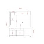 Estante Home para TV até 50 Polegadas 1 Porta Ícaro Madetec - Imagem 3