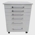 Gaveteiro Auxiliar Odontológico Com 6 Gavetas Branco – ds Móveis