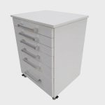 Gaveteiro Auxiliar Odontológico Com 6 Gavetas Branco – ds Móveis - Imagem 2