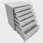 Gaveteiro Auxiliar Odontológico Com 6 Gavetas Branco – ds Móveis - Imagem 3
