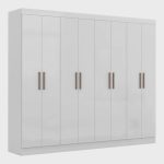 Guarda Roupa Casal 8 Portas 4 Gavetas Paris Espresso Móveis - Imagem 2