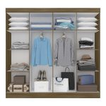 Guarda Roupa Casal 8 Portas Natasha Boreal – Móveis Arapongas - Imagem 2