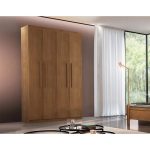 Guarda-Roupa Casal Malibu 4 pt 2 gv Imbuia - Imagem 2