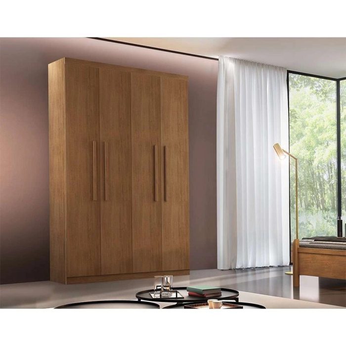 Guarda-Roupa Casal Malibu 4 pt 2 gv Imbuia - Imagem 2
