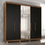 Guarda Roupa Casal Valencia 6 Pts 6gav c Esp Com Pés Castanhoonix