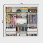 Guarda-Roupa Casal com Espelho 3 Portas de Correr Flórida Espresso Móveis - Imagem 2