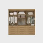 Guarda Roupa Casal mdf 6 Portas 12 Gavetas Marselha Plus - Imagem 2