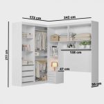 Guarda Roupa Moval Modulado Florenca Flex Branco - Imagem 3
