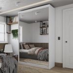 Guarda-roupa Solteiro 100% Mdf Bp com 2 Portas de Espelho Geneve - Imagem 2