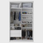 Guarda-roupa Solteiro 100% Mdf Bp com 2 Portas de Espelho Geneve - Imagem 5