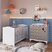 Conjunto Quarto De Bebê 1 Berço 1 Colchão 1 Cômoda 4 Gavetas 1 Prateleira Branco/cinnamon - Imagem 3