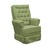 Poltrona De Amamentação Balanço Ellen Com Puff - Lg Decor Baby Boucle Verde - Imagem 3