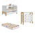 Quarto De Bebê Berço Mini Cama  Cômoda 3 Gavetas Fantasia Qmovi E Colchão Gazin - Imagem 3