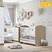 Quarto De Bebê Berço Mini Cama E Cômoda 5 Gavetas Bala De Menta Henn - Imagem 3