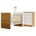 Quarto De Bebê Com Berço Com Suporte 100% Mdf Life E Cômoda De Bebê 100% Mdf 4 Gavetas Soft Life Branco/madeirado - Imagem 3