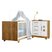 Quarto De Bebê Com Berço Mini Cama 100% Mdf Life E Cômoda 4 Gavetas 1 Porta Fly 100% Mdf Branco/madeirado Ypê - Imagem 3