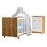 Quarto De Bebê Com Berço Mini Cama 100% Mdf Life E Cômoda De Bebê 100% Mdf 4 Gavetas Soft Life Branco/madeirado Ypê - Imagem 3