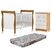 Quarto De Bebê Com Berço Mini Cama Com Colchão Slim E Cômoda De Bebê 100% Mdf 4 Gavetas Soft Life Branco/madeirado - Imagem 3