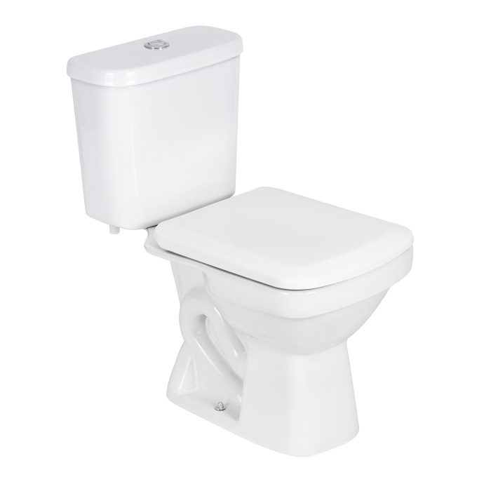 Kit Vaso Sanitário com Caixa Acoplada e Assento Branco Duplo Acionamento 3/6L Saída Vertical Lirio Fiori - Imagem 2