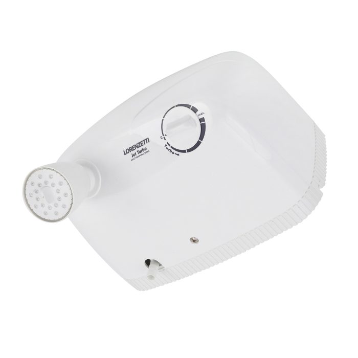 Chuveiro Elétrico Multitemperatura 220V 7800w Branco Redondo com Pressurizador Jet Turbo Lorenzetti - Imagem 1
