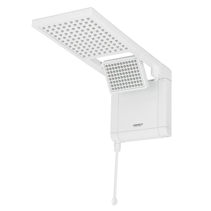 Chuveiro Elétrico Eletrônico 220V 6800w Branco Quadrado Acqua Duo Ultra Lorenzetti - Imagem 1