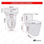 Vaso Sanitário Monobloco Completo - Caixa Acoplada Privada Nexum Vab0026 Tubrax - Imagem 3