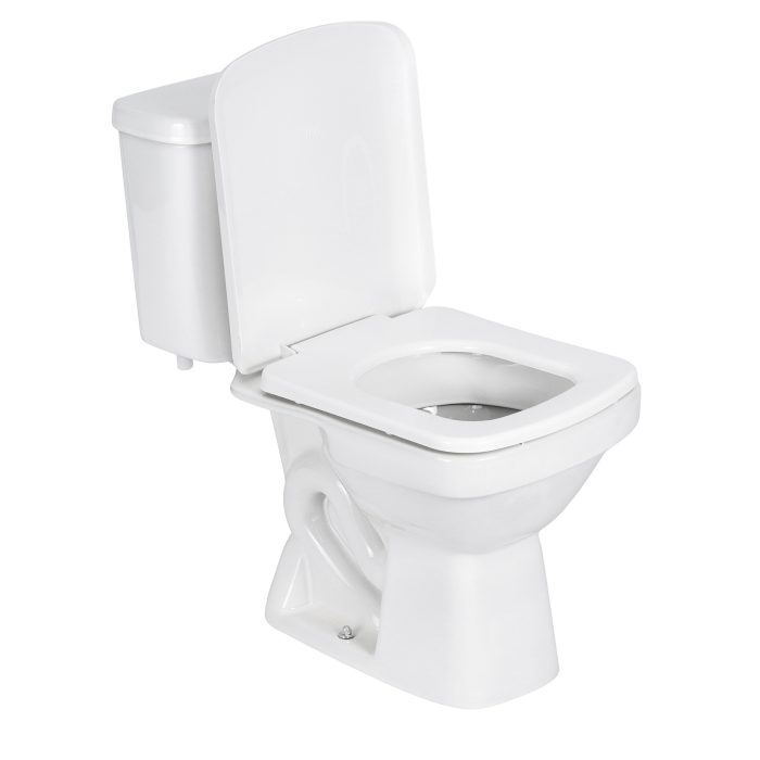 Kit Vaso Sanitário com Caixa Acoplada e Assento Branco Duplo Acionamento 3/6L Saída Vertical Lirio Fiori - Imagem 1