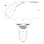Chuveiro Elétrico 220V 7500W Duo Shower Quadra Eletrônica Branco - Imagem 3