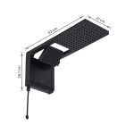 Chuveiro Elétrico Eletrônico 220V 7800w Preto Fosco Quadrado Acqua Duo Ultra Lorenzetti - Imagem 3