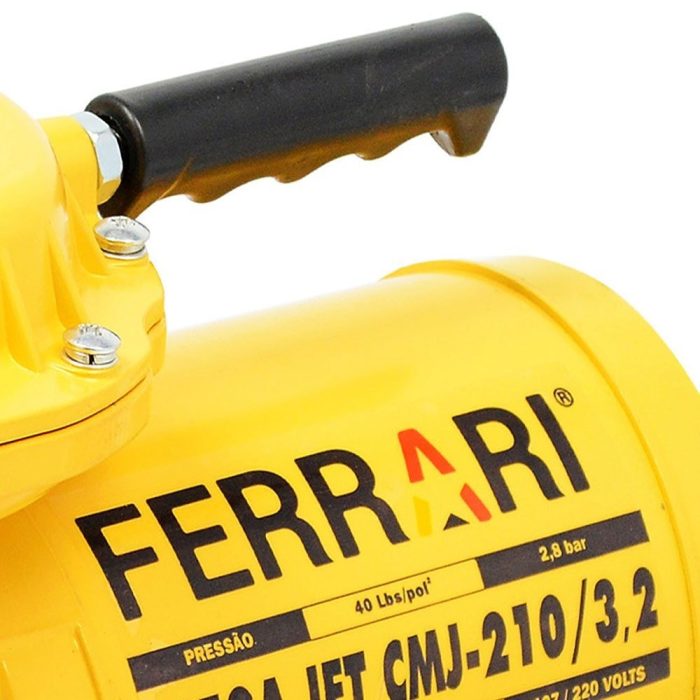 Compressor de Ar Direto Mega Jet Air 1/2HP 3,2 Pés com Kit de Pintura 110/220V Ferrari - Imagem 4