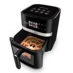 Air Fryer Fritadeira Elétrica Digital Extream 5,5L Preto e Prata, 127v - Imagem 4