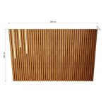 Cabeceira Para Cama Solteiro Ripada Quarto Manila com Led - Imagem 3