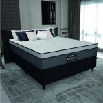 Cama Box Casal Queen Colchão Molas Ensacadas Pillow Top Maximus 158x198x67cm Cinza / Preto Gazin – Suporta até 120Kg por Pessoa