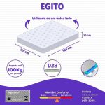 Cama Box Casal + Colchão Portobel Egito Ortopédico D28 59x138x188 - Imagem 5