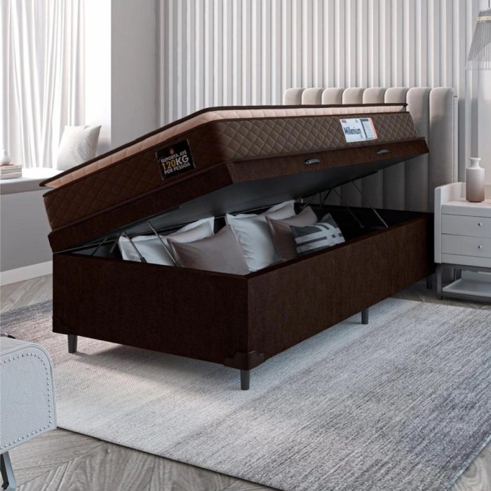 Cama Box Casal conjugada com Espuma Ortopédica – Nova e Embalada do Fabricante - Imagem 3