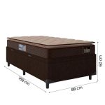 Cama Box Casal conjugada com Espuma Ortopédica – Nova e Embalada do Fabricante - Imagem 4
