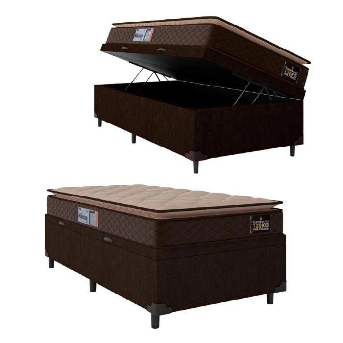 Cama Box Casal conjugada com Espuma Ortopédica – Nova e Embalada do Fabricante - Imagem 1