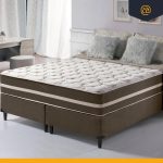 Cama Box + Colchão Super King Classic Molas Ensacadas 193x203x61cm - Imagem 4
